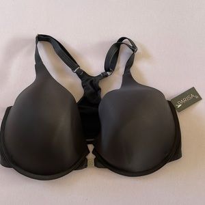 Black Parisa front closure racerback bra 38G